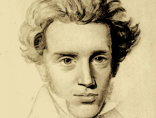 Fotografi efter blyantstegning udfÃ¸rt ca. 1840 af N. C. Kierkegaard